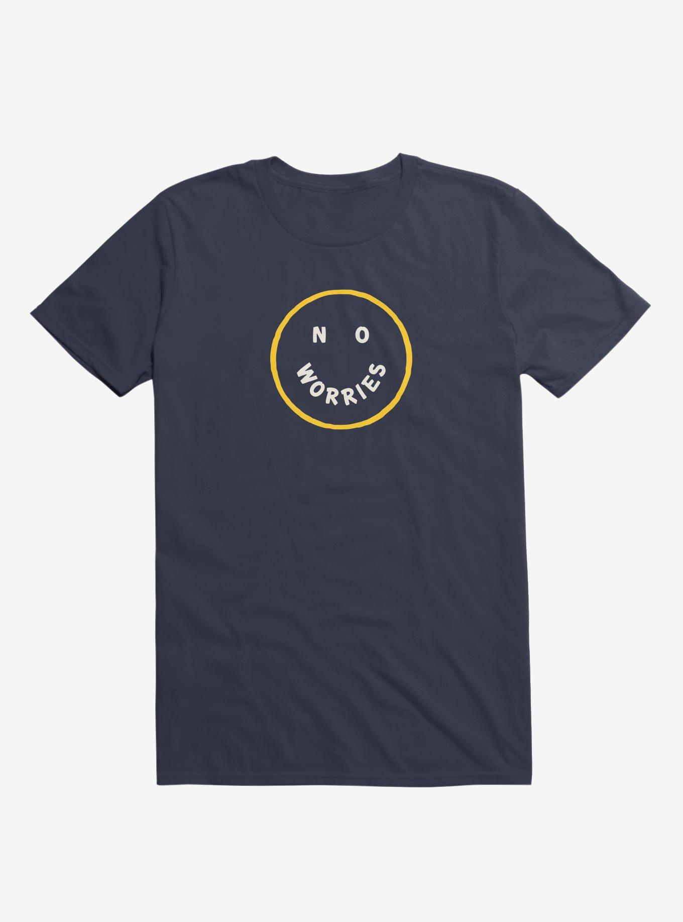 No Worries T-Shirt, NAVY, hi-res