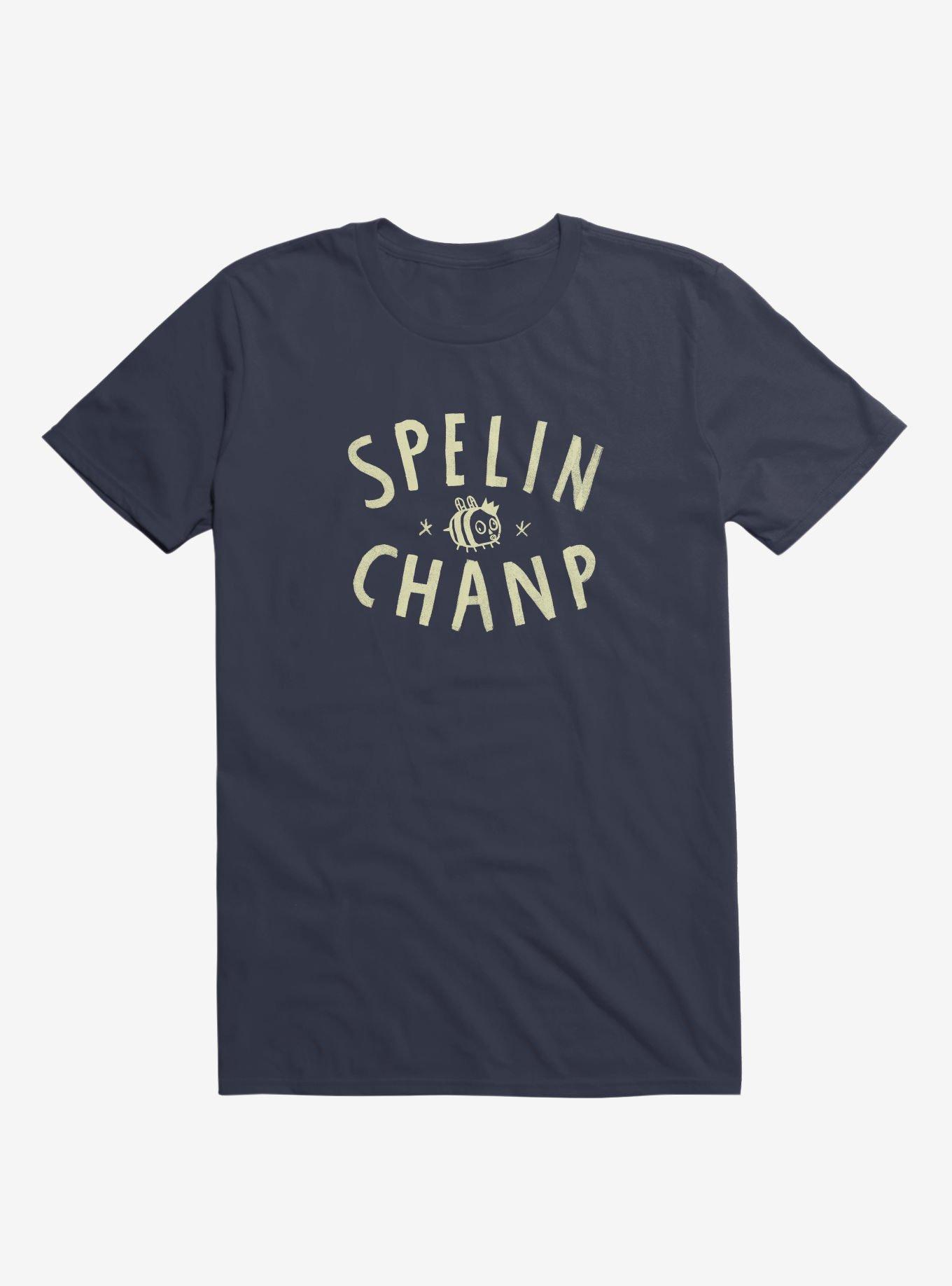 Spelin Chanp T-Shirt, NAVY, hi-res