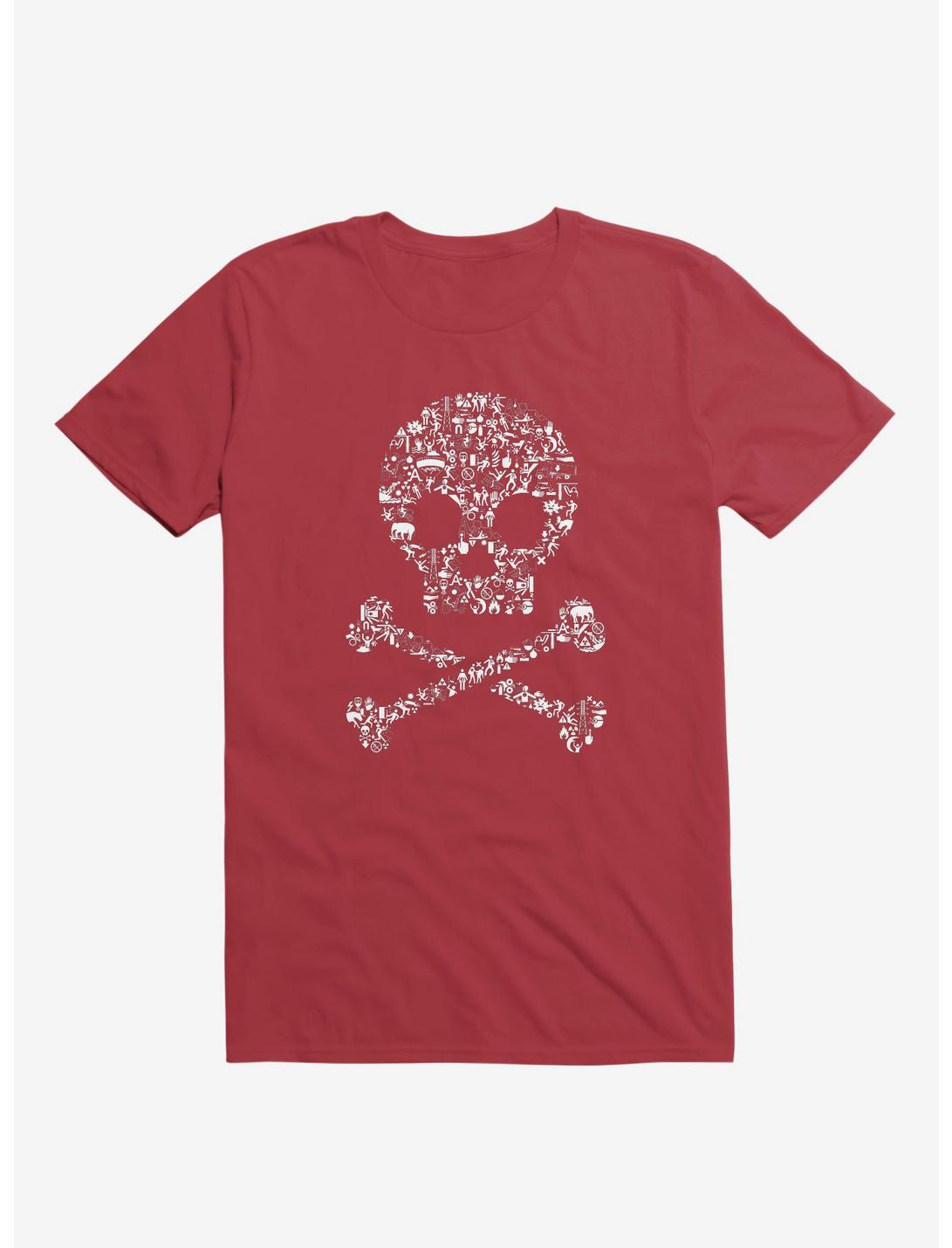 Stick Figures In Peril T-Shirt, RED, hi-res