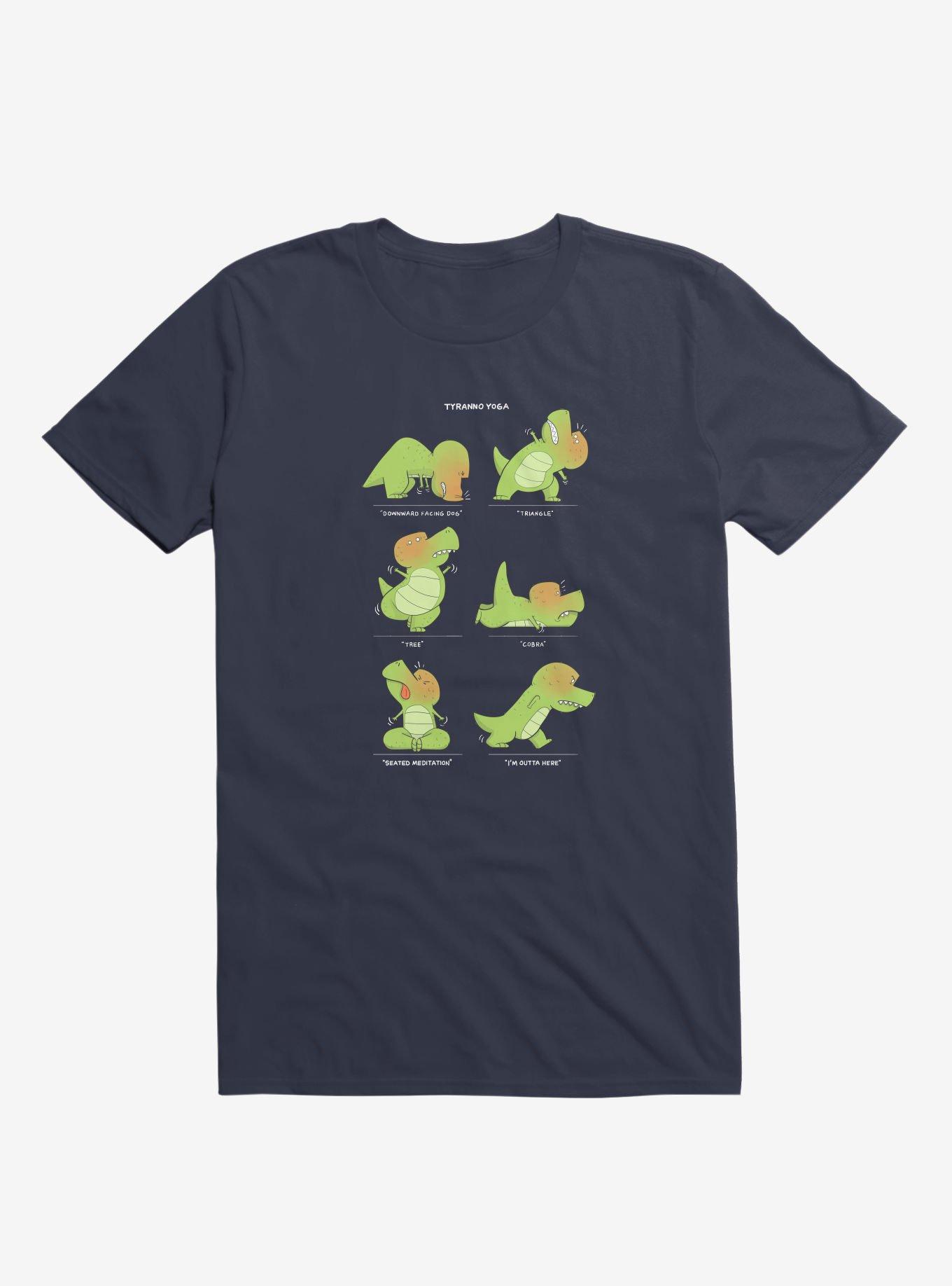 T-Rex Tries Yoga  T-Shirt, , hi-res