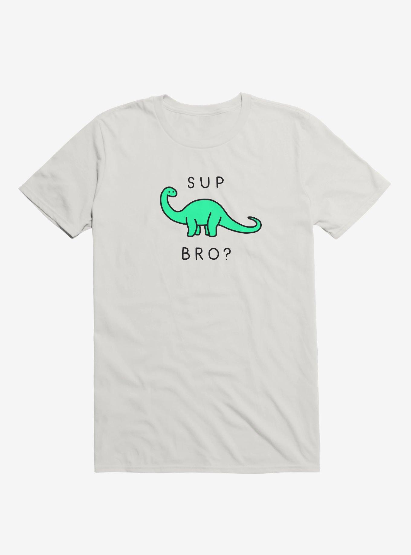 Sup Brontosaurus? T-Shirt, WHITE, hi-res