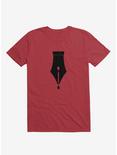 The Pen is Mightier than the Sword T-Shirt, RED, hi-res