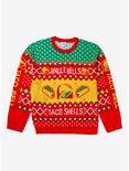 Taco Bell Jingle Bells Taco Shells Holiday Sweater - BoxLunch Exclusive, RED, hi-res