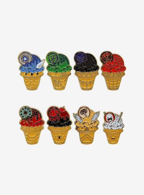 Marvel Eat the Universe Avengers Ice Cream Cone Blind Box Enamel
