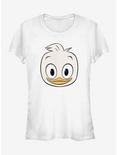 Disney DuckTales Dewey Big Face Girls T-Shirt, WHITE, hi-res