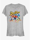 Disney DuckTales Group Shot Girls T-Shirt, ATH HTR, hi-res