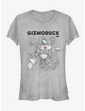 Disney DuckTales Gizomoduck Schematic Girls T-Shirt, , hi-res