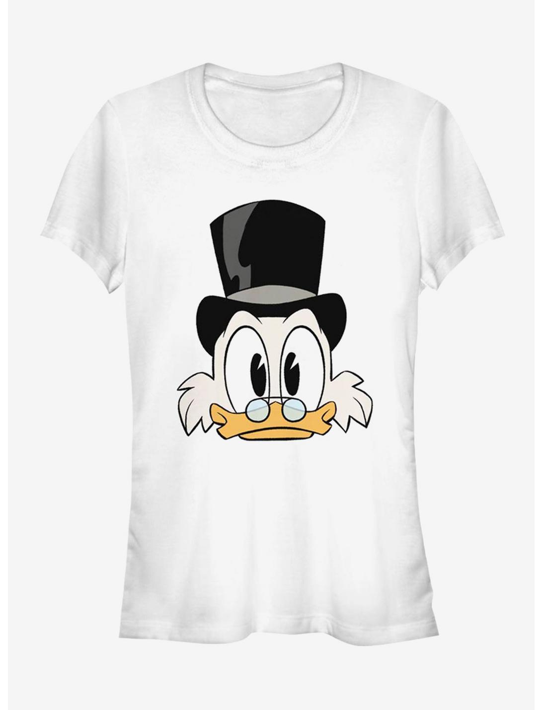 Disney DuckTales Scrooge Big Face Girls T-Shirt, WHITE, hi-res