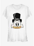 Disney DuckTales Scrooge Big Face Girls T-Shirt, WHITE, hi-res