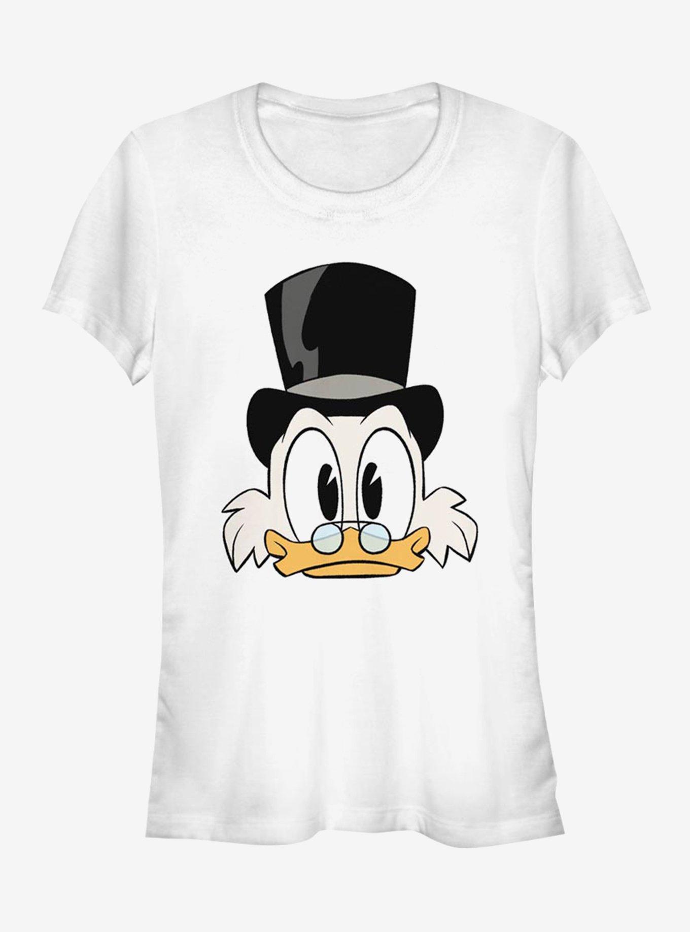 Disney DuckTales Scrooge Big Face Girls T-Shirt, WHITE, hi-res