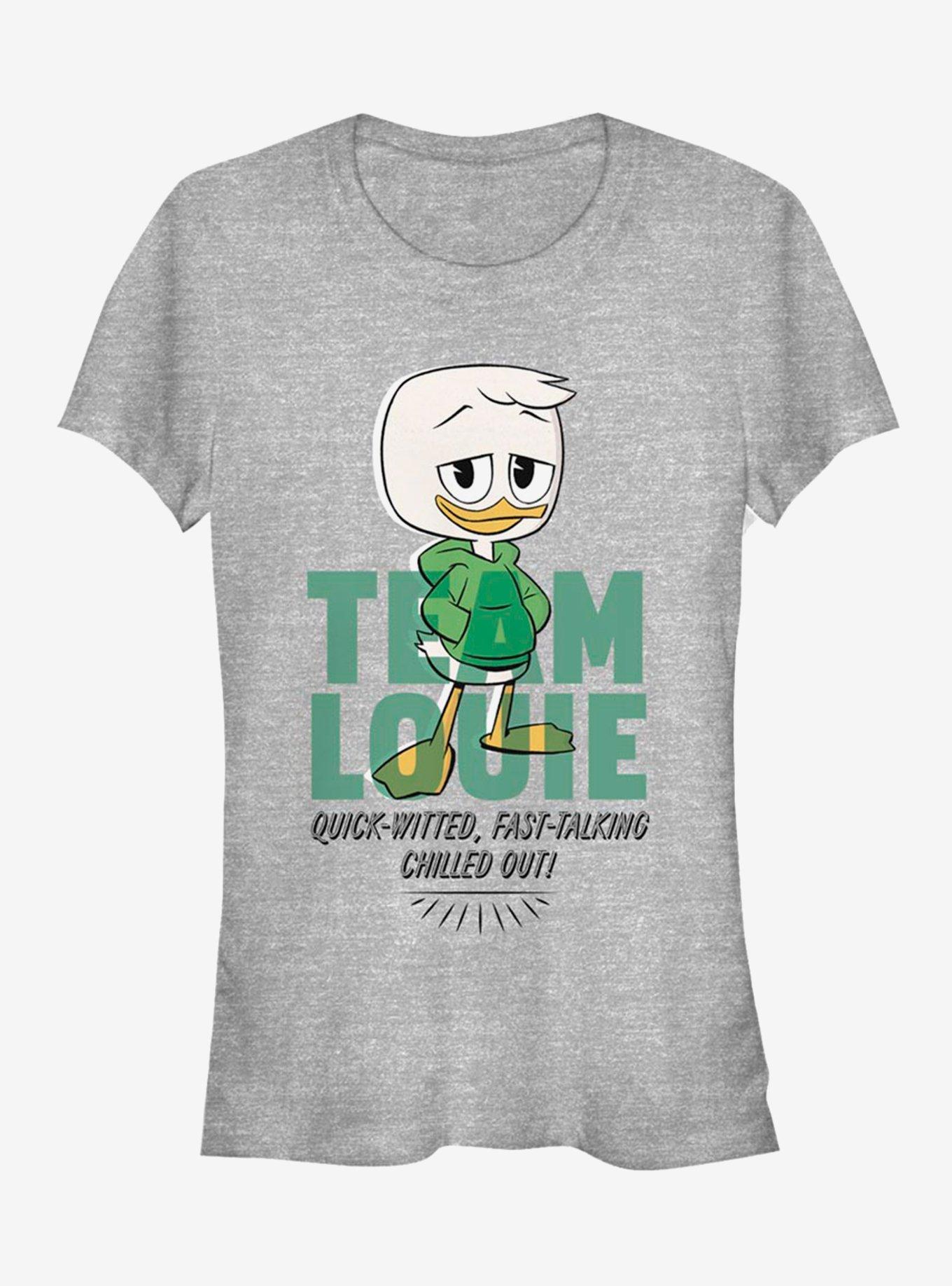 Disney DuckTales Team Louie Green Girls T-Shirt, ATH HTR, hi-res