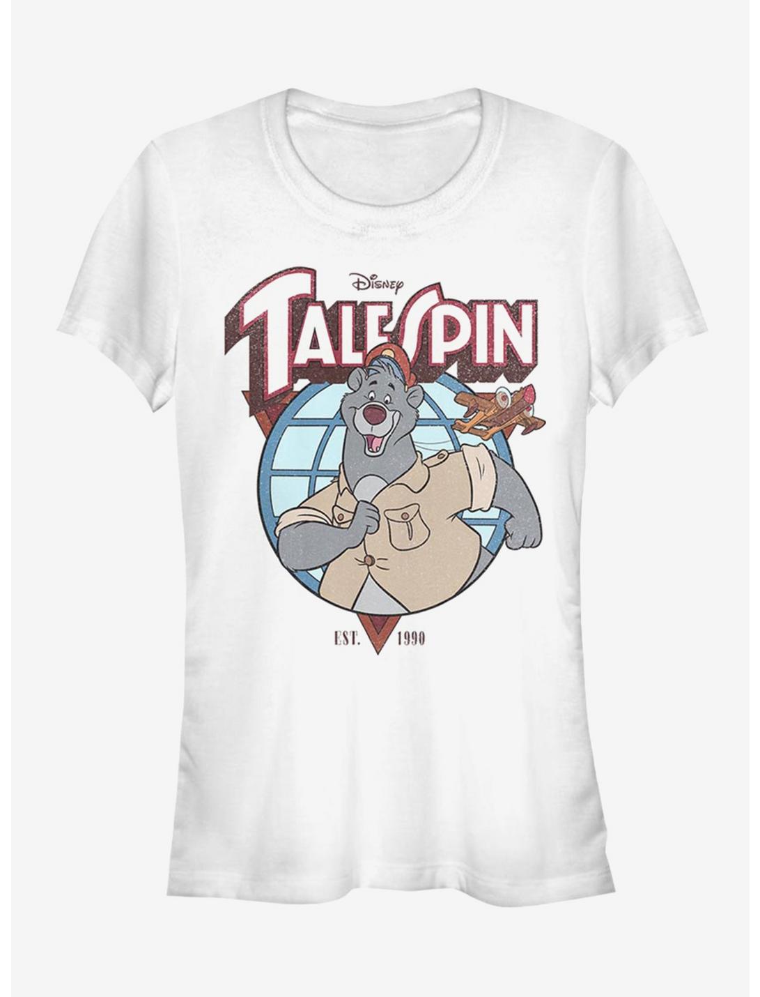 Disney TaleSpin Baloo Badge Girls T-Shirt, WHITE, hi-res