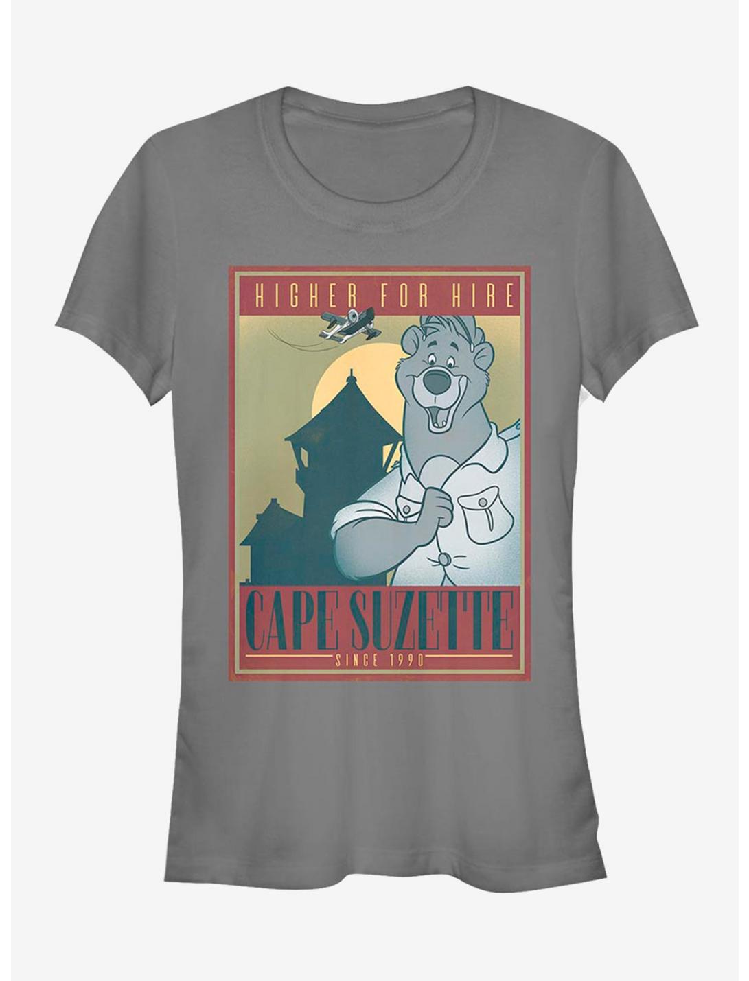 Disney TaleSpin Cape Suzette Poster Girls T-Shirt, CHARCOAL, hi-res
