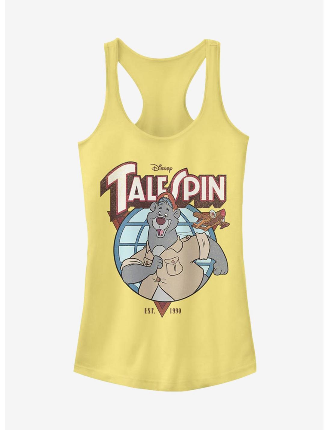 Disney TaleSpin Baloo Badge Girls Tank, BANANA, hi-res