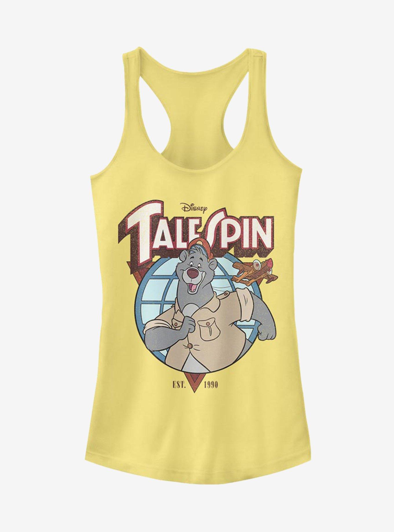 Disney TaleSpin Baloo Badge Girls Tank, BANANA, hi-res