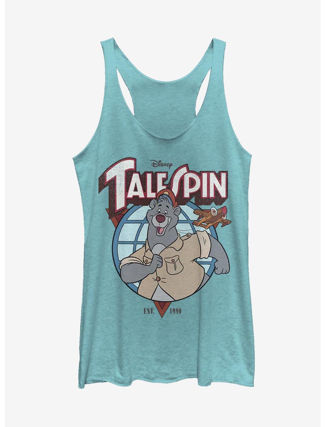 Disney TaleSpin Baloo Badge Girls Tank, TAHI BLUE, hi-res
