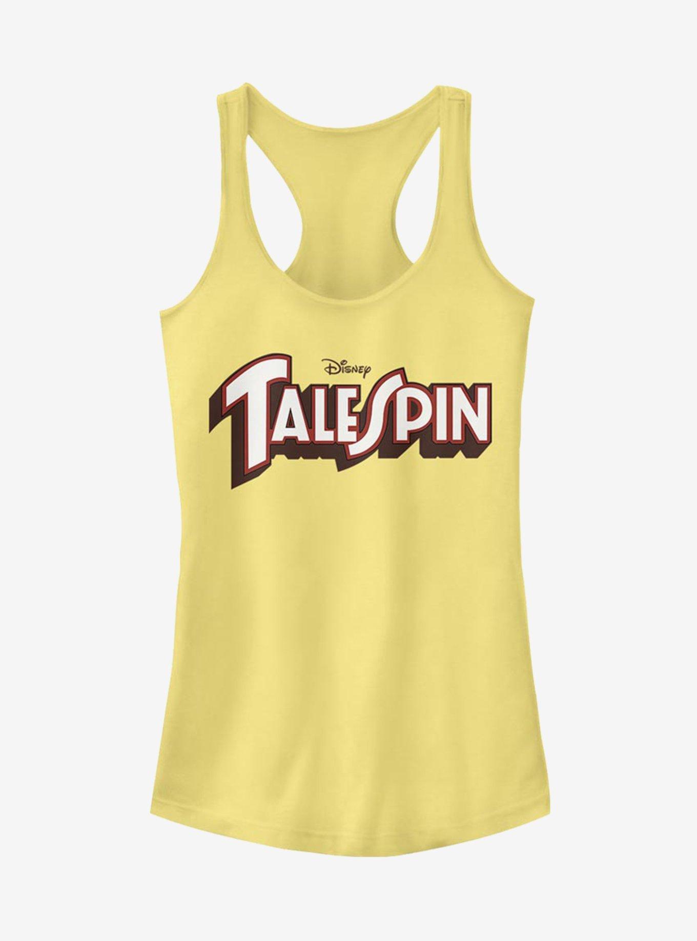 Disney TaleSpin Logo Spin Girls Tank, BANANA, hi-res