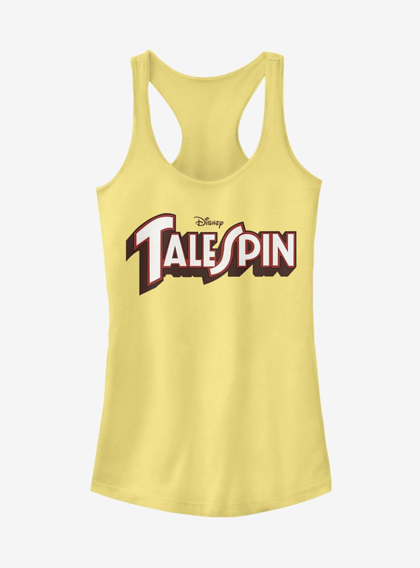Disney TaleSpin Logo Spin Girls Tank, BANANA, hi-res