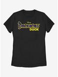 Disney Darkwing Duck Logo Womens T-Shirt, BLACK, hi-res