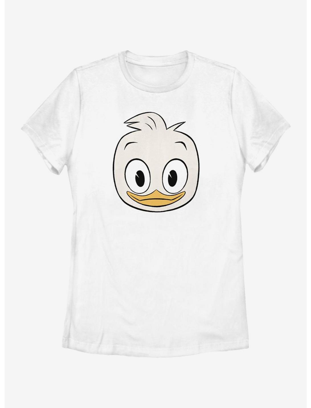Disney DuckTales Dewey Big Face Womens T-Shirt, WHITE, hi-res