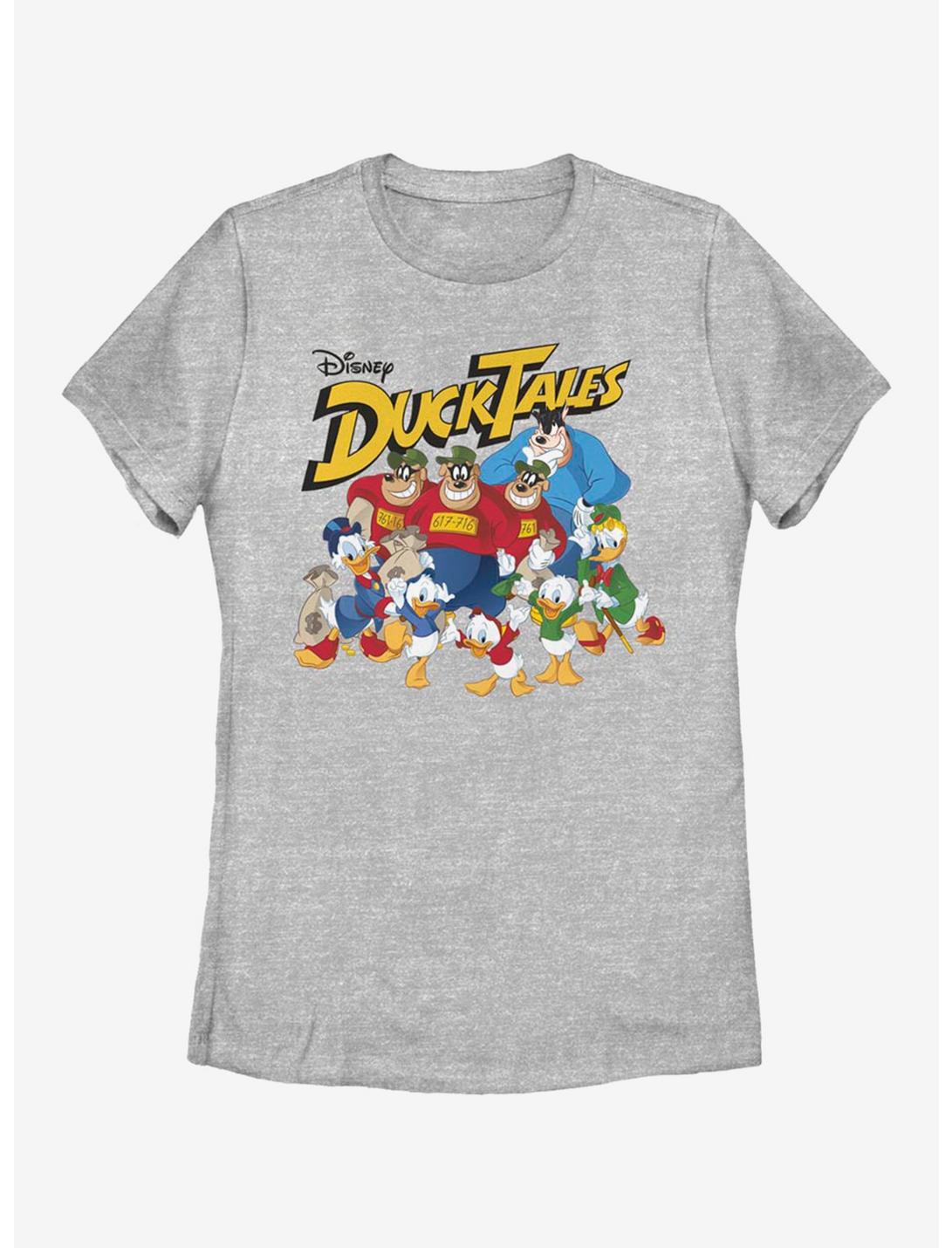 Disney DuckTales Group Shot Womens T-Shirt, ATH HTR, hi-res