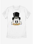 Disney DuckTales Scrooge Big Face Womens T-Shirt, WHITE, hi-res