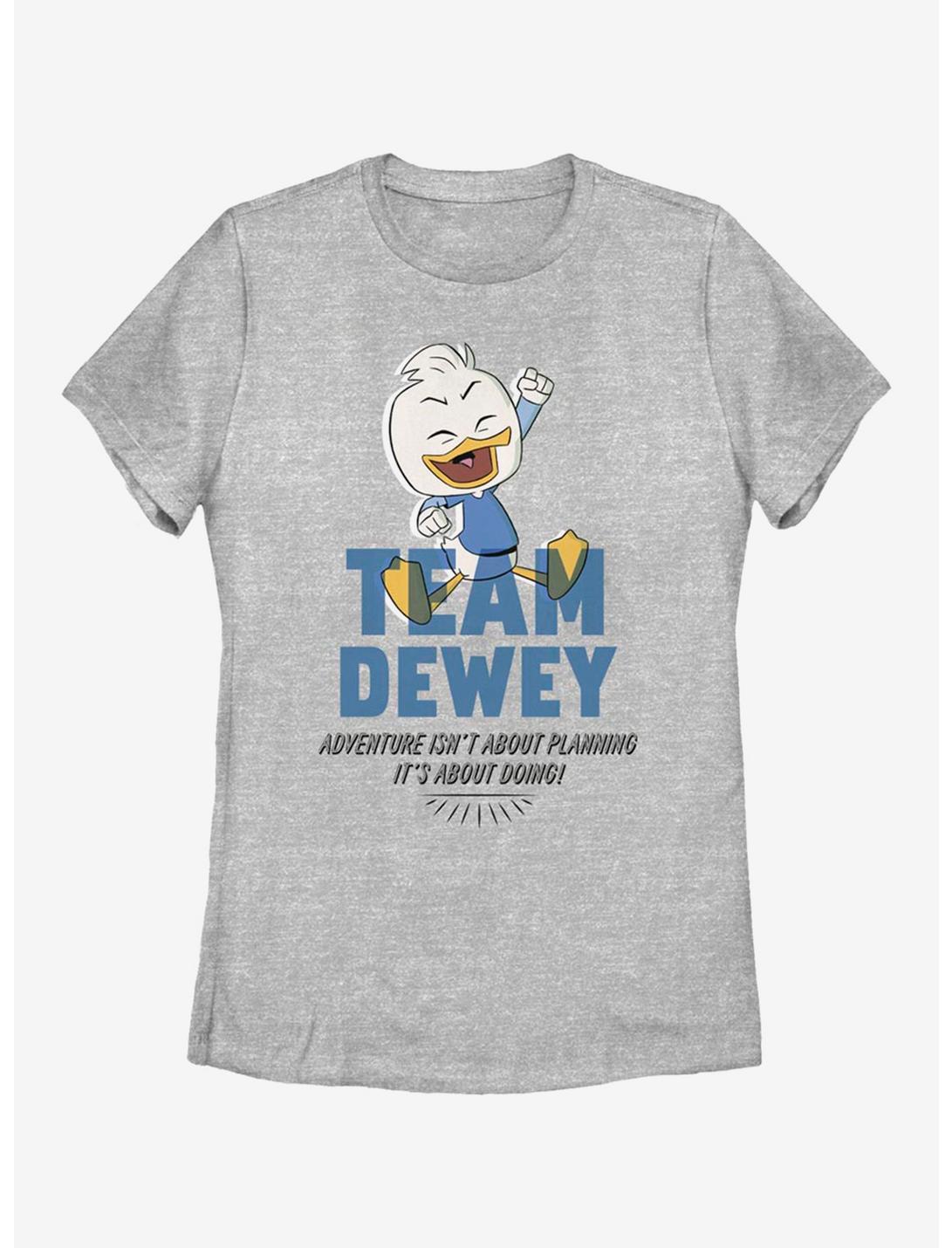 Disney DuckTales Team Dewey Blue Womens T-Shirt, ATH HTR, hi-res