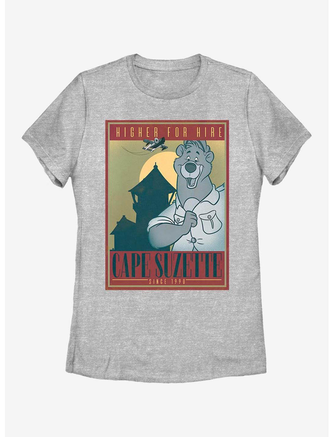 Disney TaleSpin Cape Suzette Poster Womens T-Shirt, ATH HTR, hi-res