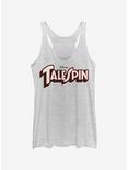 Disney TaleSpin Logo Spin Womens Tank Top, WHITE HTR, hi-res