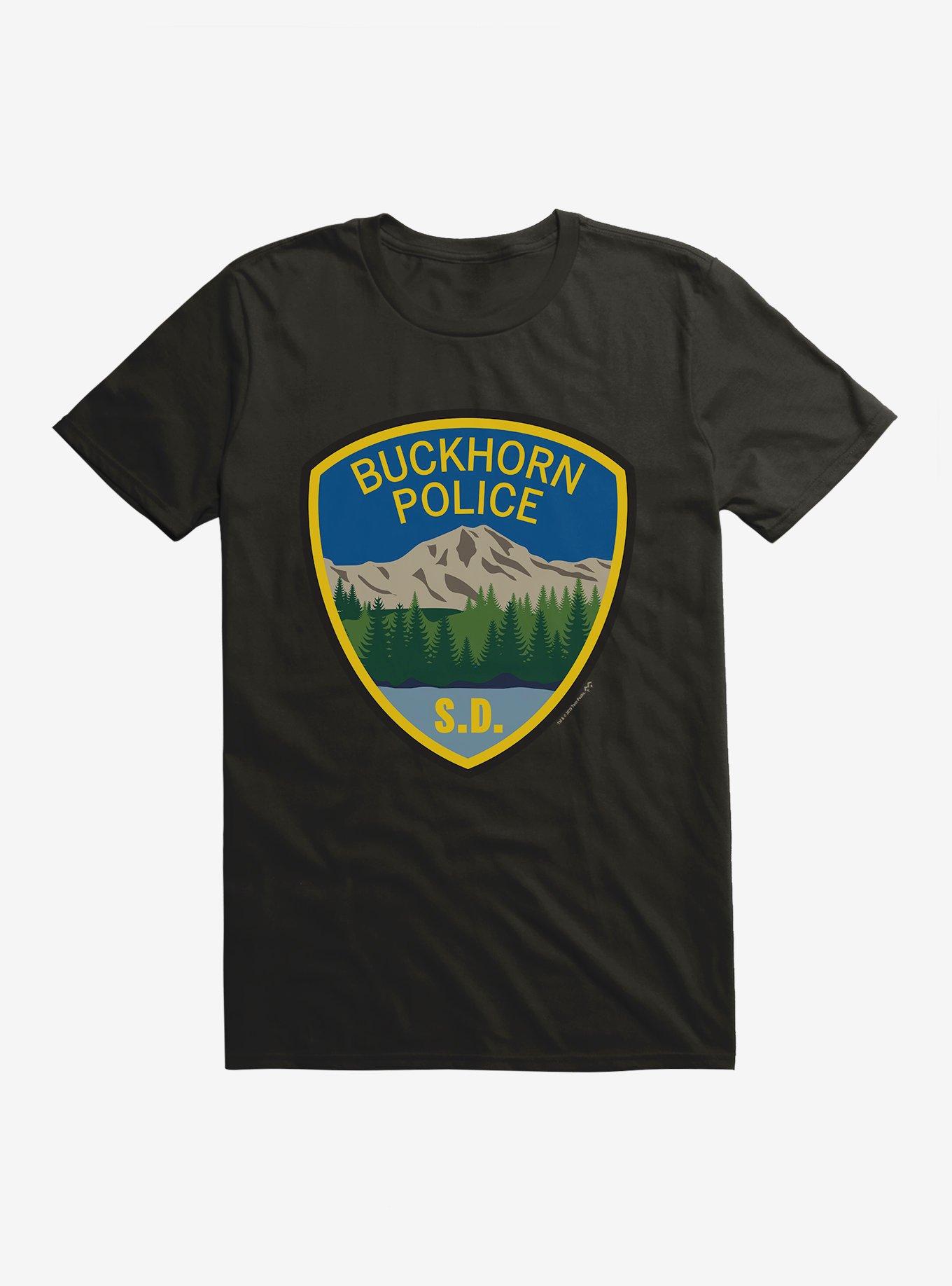 Twin Peaks Buckhorn Police SD T-Shirt, BLACK, hi-res