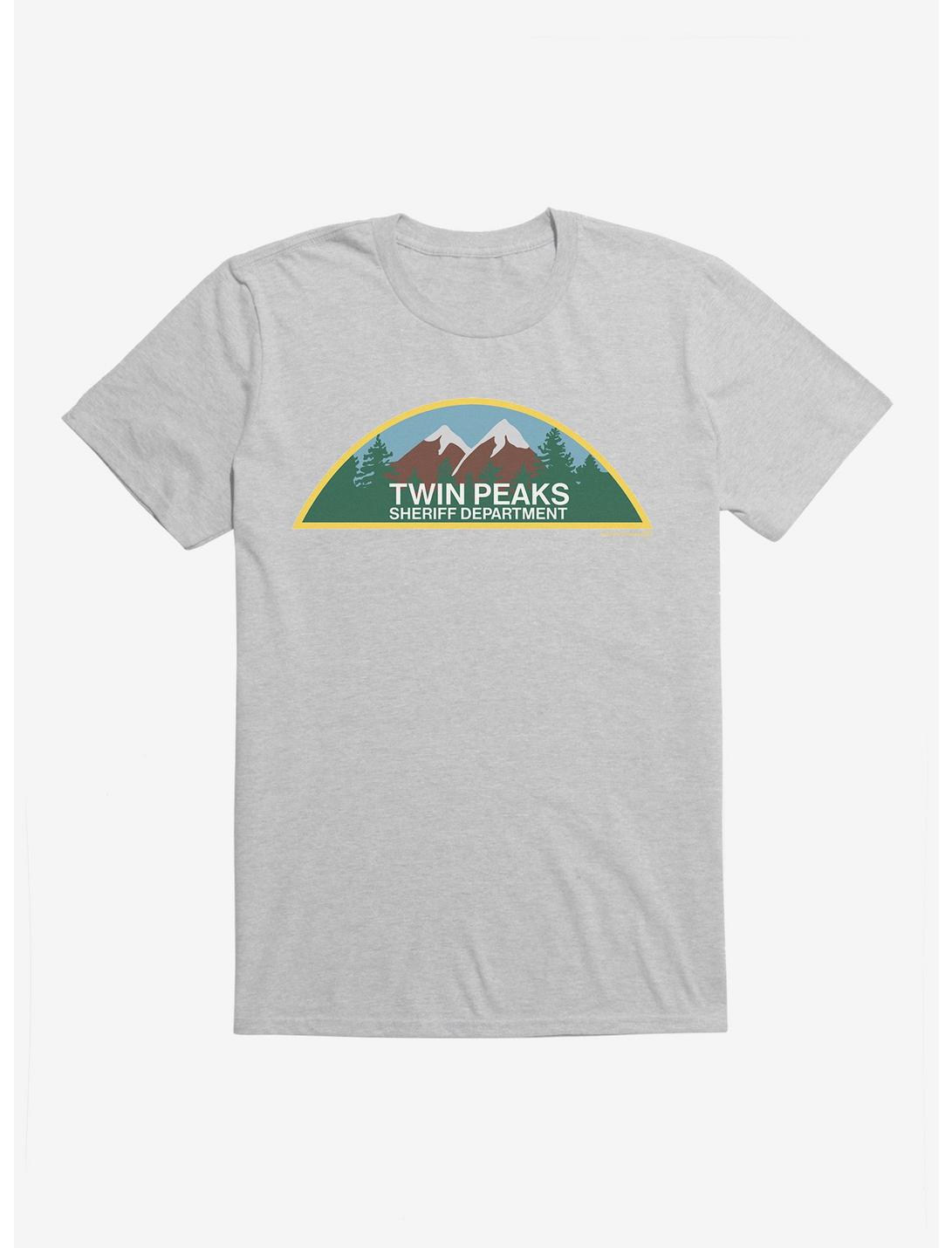 Twin Peaks Sheriff Department Mountain Icon T-Shirt, HEATHER GREY, hi-res