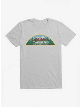 Twin Peaks Sheriff Department Mountain Icon T-Shirt, HEATHER GREY, hi-res