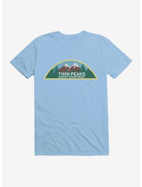 Twin Peaks Sheriff Department Mountain Icon T-Shirt, LIGHT BLUE, hi-res