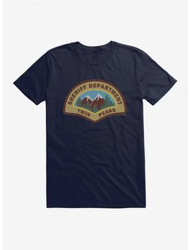 Twin Peaks Sheriff Department Patch Logo T-Shirt, NAVY, hi-res