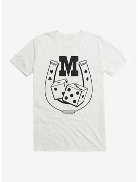 Twin Peaks Silver Mustang Casino Dice Icon T-Shirt, WHITE, hi-res