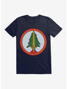 Twin Peaks Tree Patch Icon T-Shirt, NAVY, hi-res