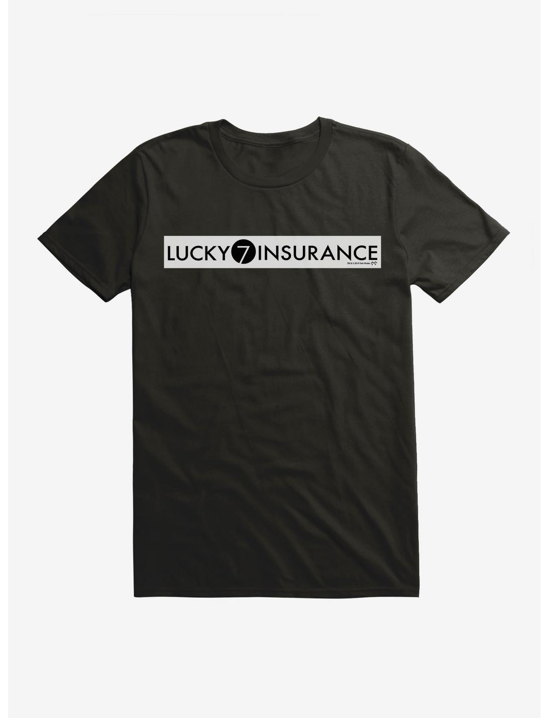 Twin Peaks Lucky Seven Insurance T-Shirt, BLACK, hi-res