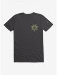 Twin Peaks Star Sheriff Badge Icon T-Shirt, DARK GREY, hi-res