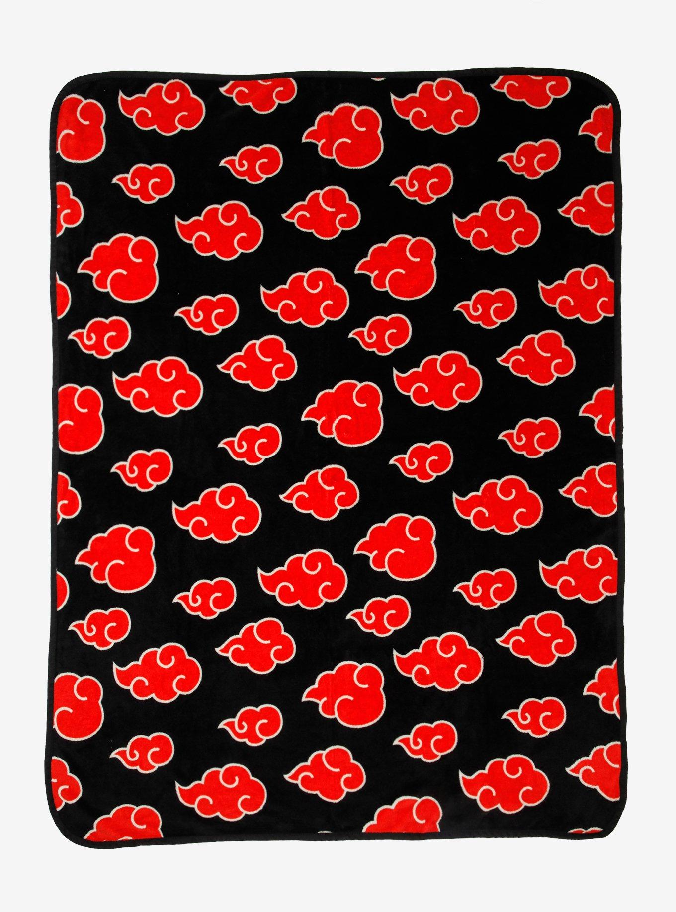 Naruto Shippuden Akatsuki Clouds Throw Blanket Hot Topic