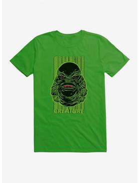 Creature From The Black Lagoon Green Name Stack T-Shirt, GREEN APPLE, hi-res