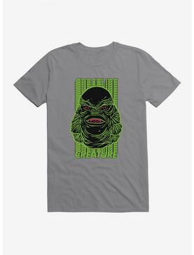 Creature From The Black Lagoon Green Name Stack T-Shirt, STORM GREY, hi-res
