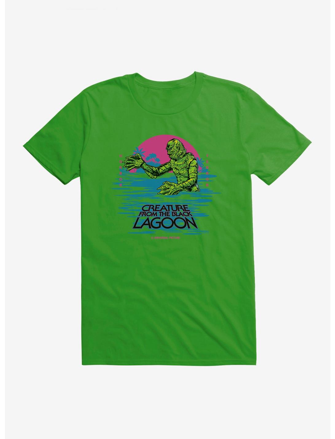 Creature From The Black Lagoon Pastel Title Art T-Shirt, GREEN APPLE, hi-res