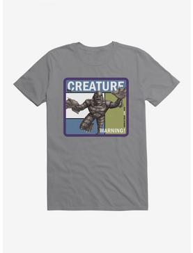 Creature From The Black Lagoon Warning Pop Poster T-Shirt, STORM GREY, hi-res