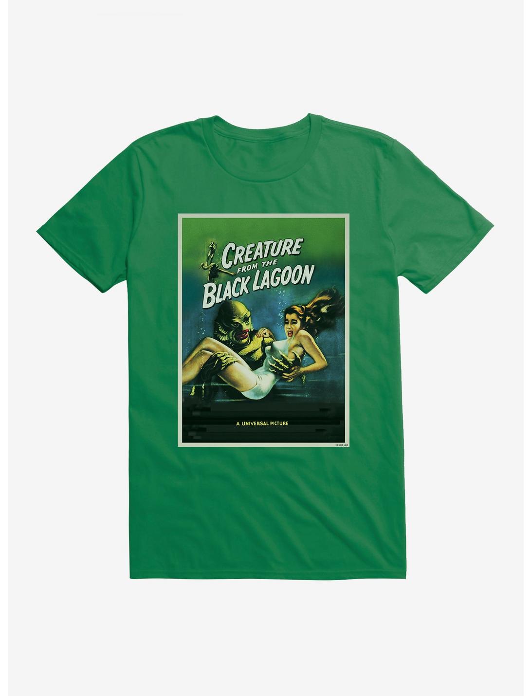 Creature From The Black Lagoon Universal Picture Poster T-Shirt, KELLY GREEN, hi-res