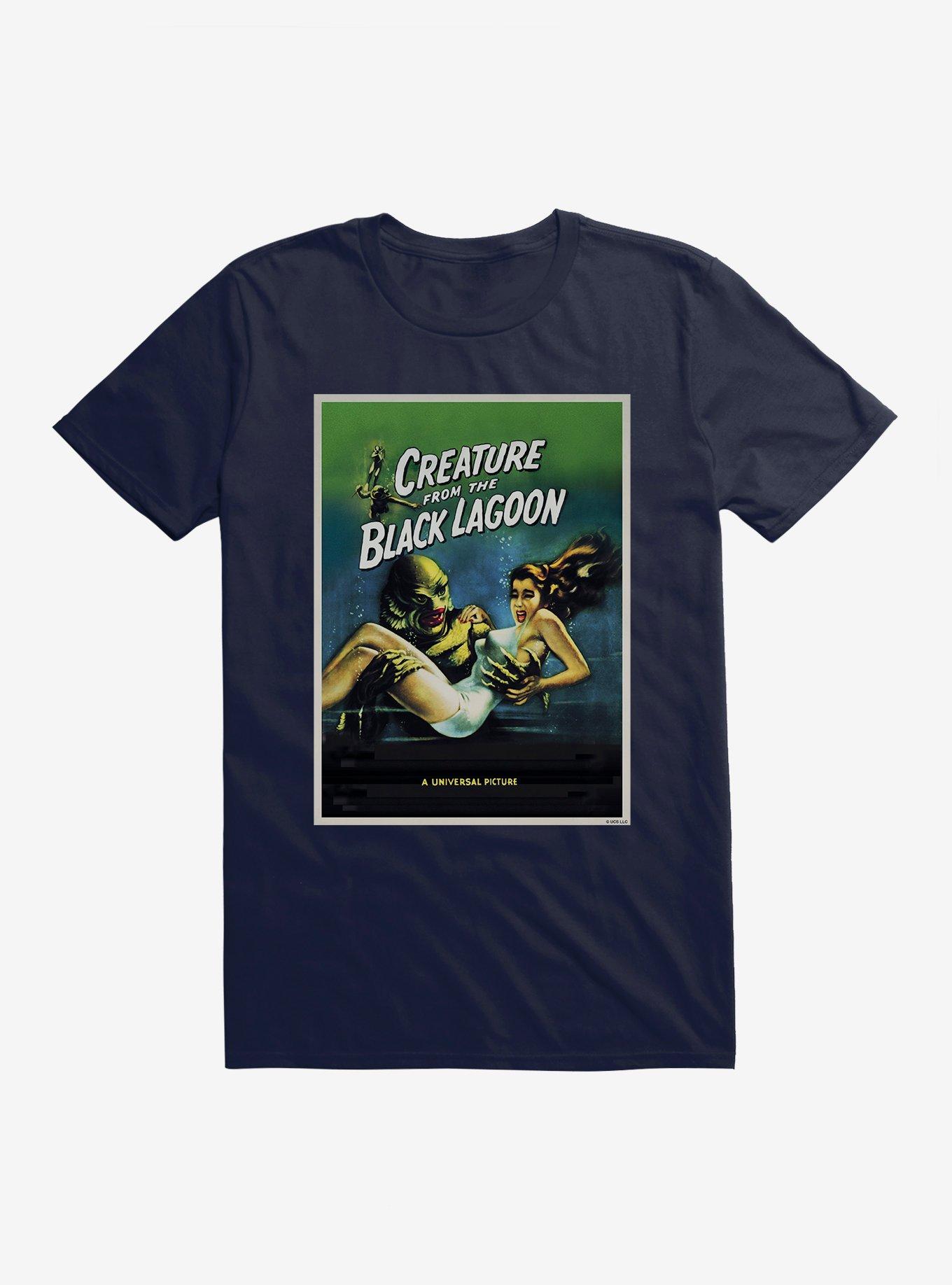 Creature From The Black Lagoon Universal Picture Poster T-Shirt, NAVY, hi-res