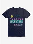 Miami Vice Bold Beach Script T-Shirt, NAVY, hi-res