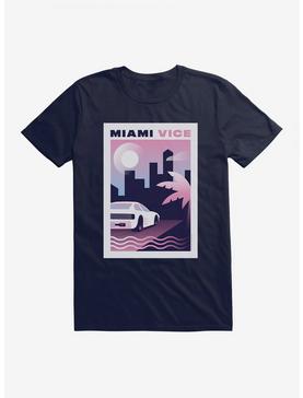 Miami Vice Pastel City Scene T-Shirt, , hi-res