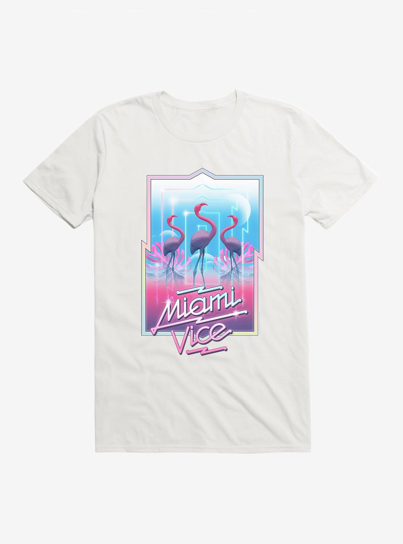 Miami Vice Bold Neon Lights T-Shirt, , hi-res