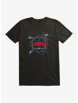 Jaws Linear Script Icons T-Shirt, , hi-res