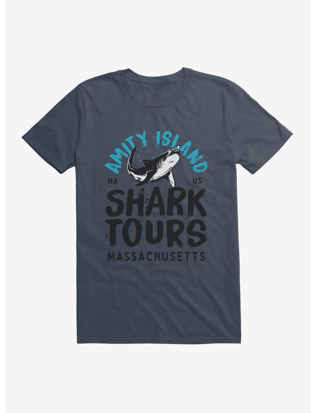 Jaws Amity Island Massachusetts T-Shirt, LAKE, hi-res